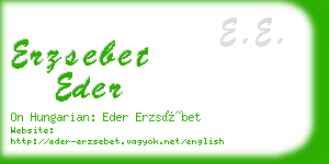 erzsebet eder business card